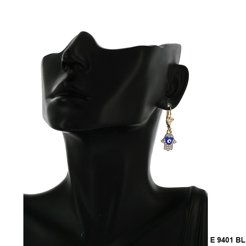 Evil Eye Earrings E 9401 BL