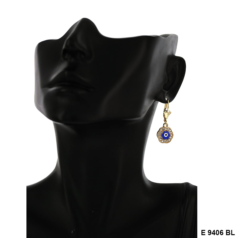 Evil Eye Earrings E 9406 BL