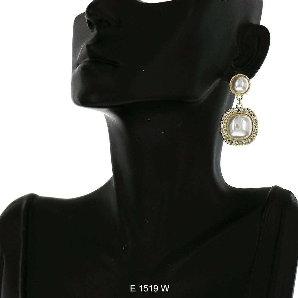 Gold Plated Earrings E 1519 W