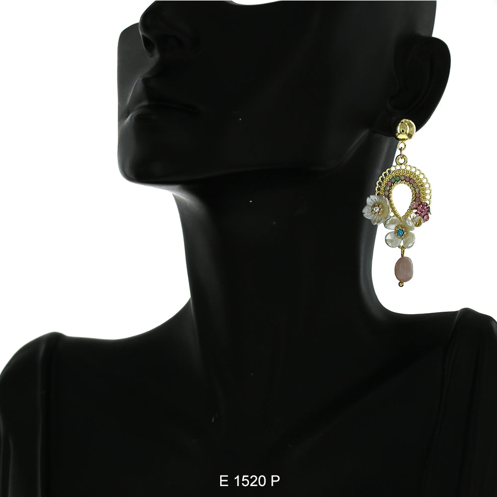 Gold Plated Earrings E 1520 P