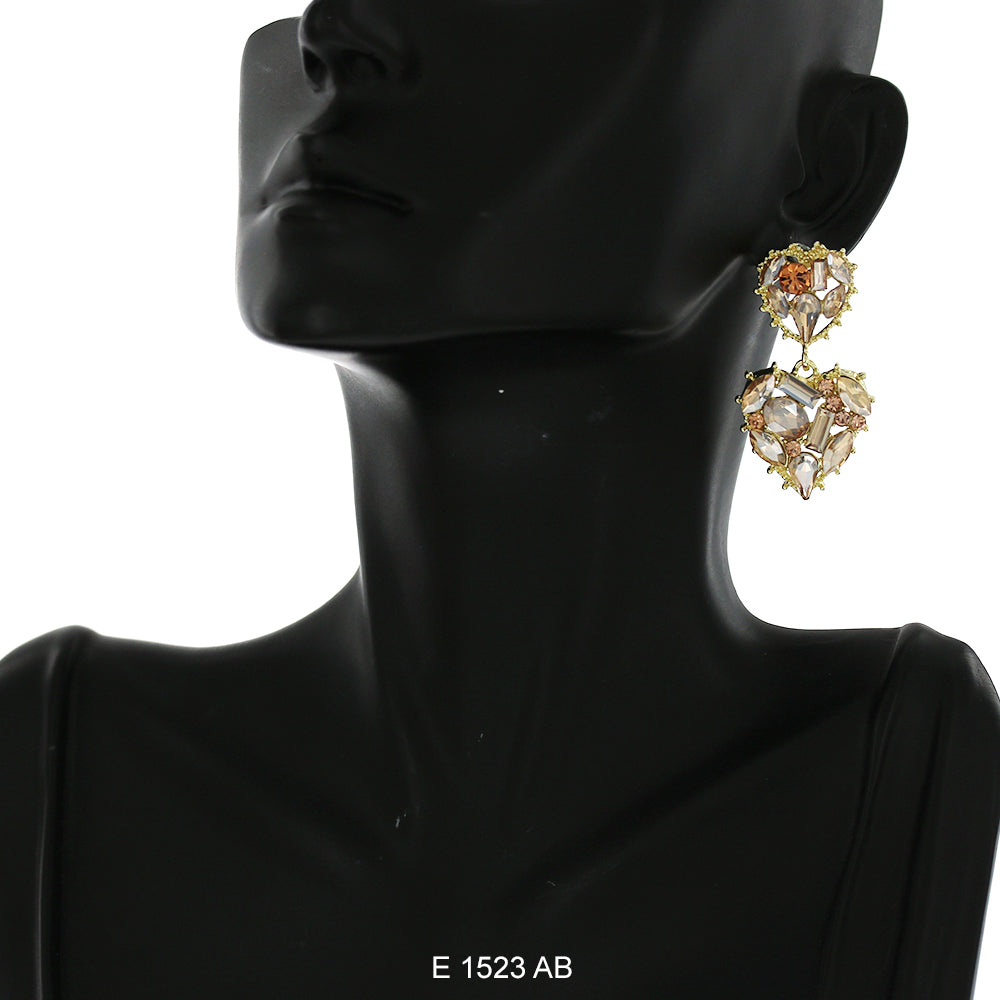 Gold Plated Earrings E 1523 AB