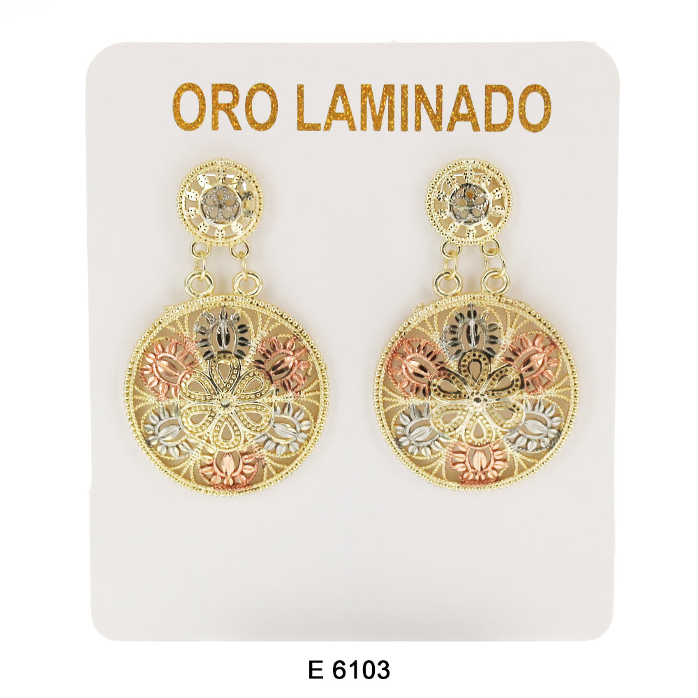 Round Filligree Earrings E 6103