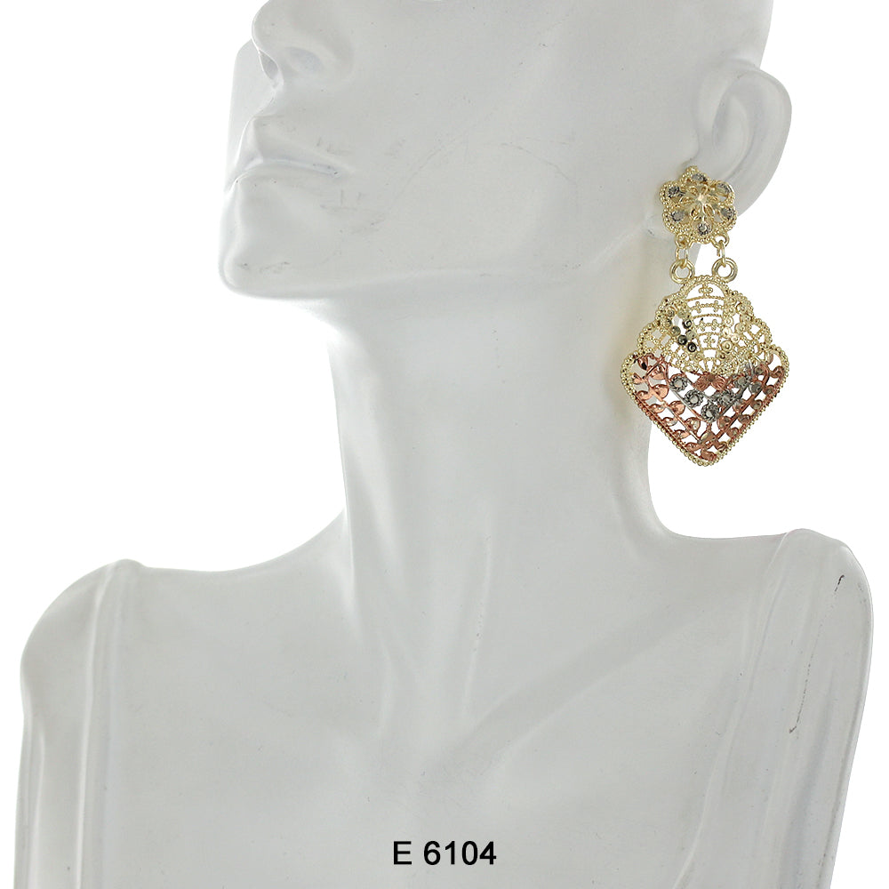 Diamond Filligree Earrings E 6104