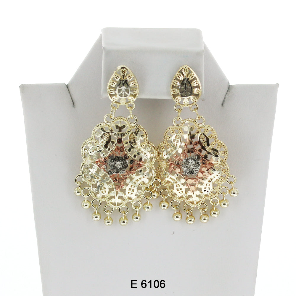 Beads Filligree Earrings E 6106