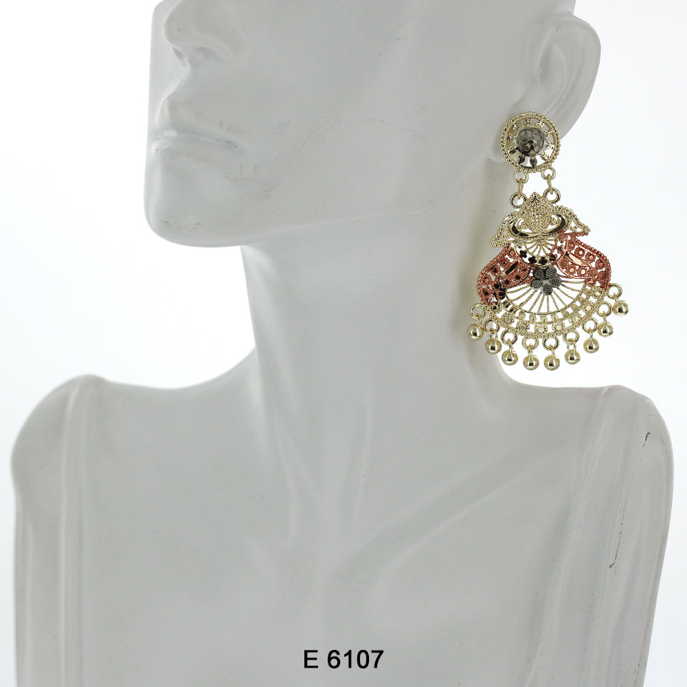 Beads Filligree Earrings E 6107