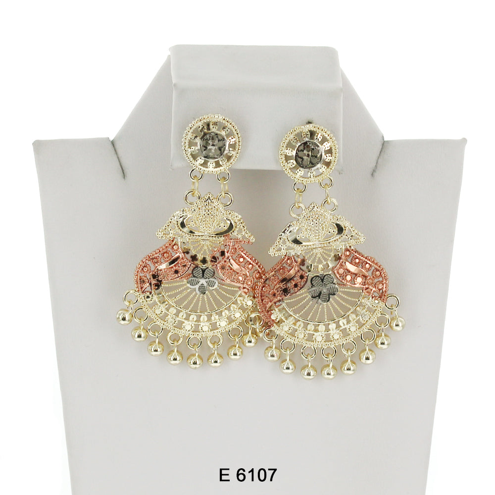 Beads Filligree Earrings E 6107