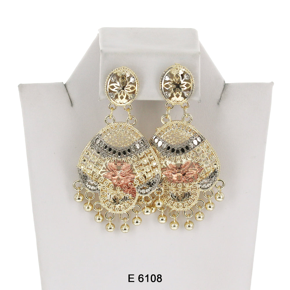 Beads Filligree Earrings E 6108