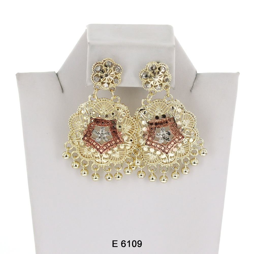 Beads Filligree Earrings E 6109