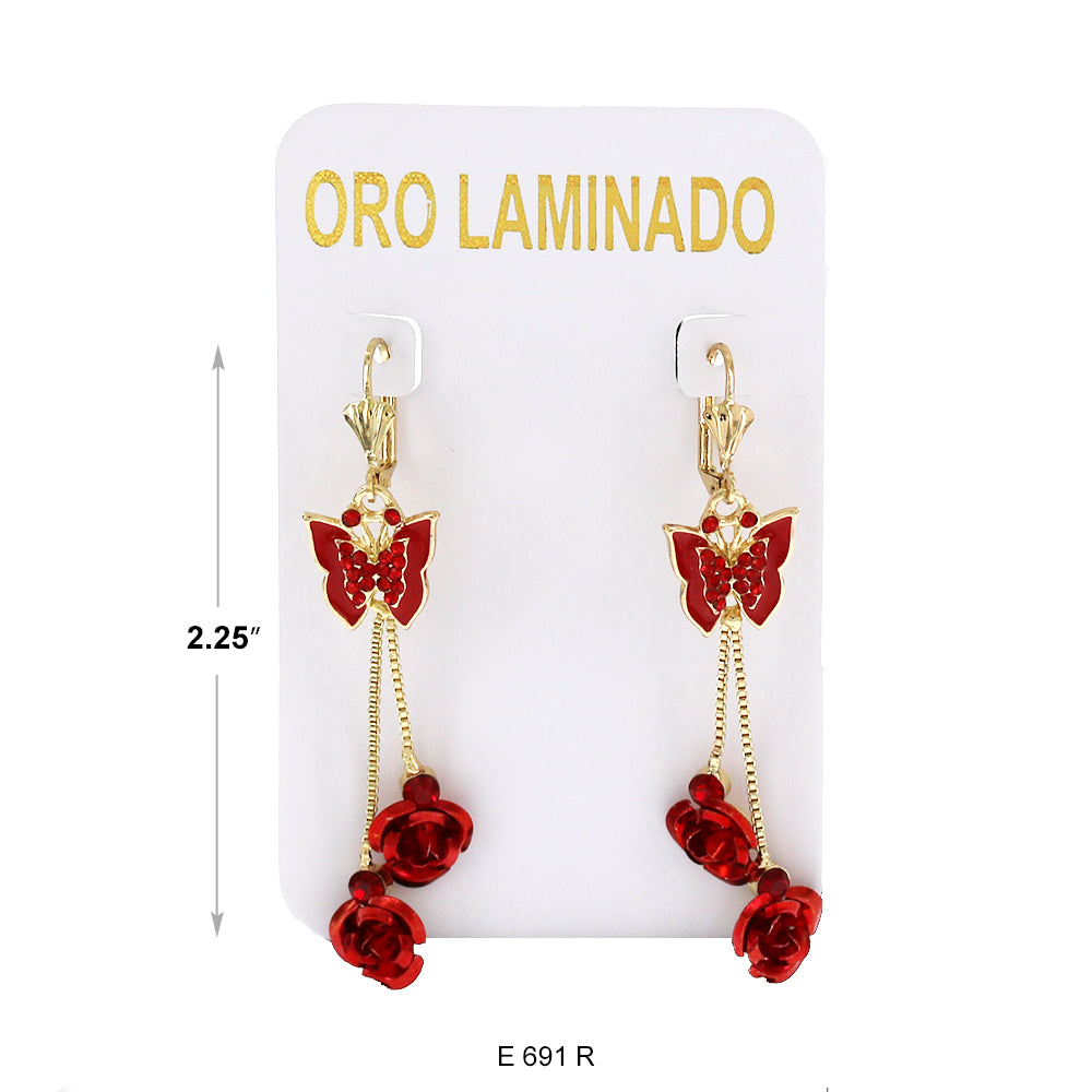 Gold Plated Earrings E 691 R