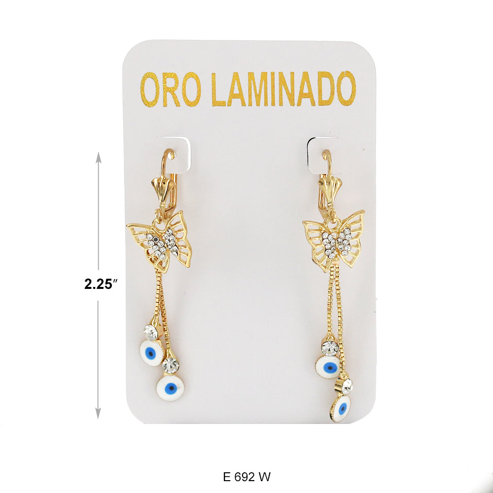 Gold Plated Earrings E 692 W