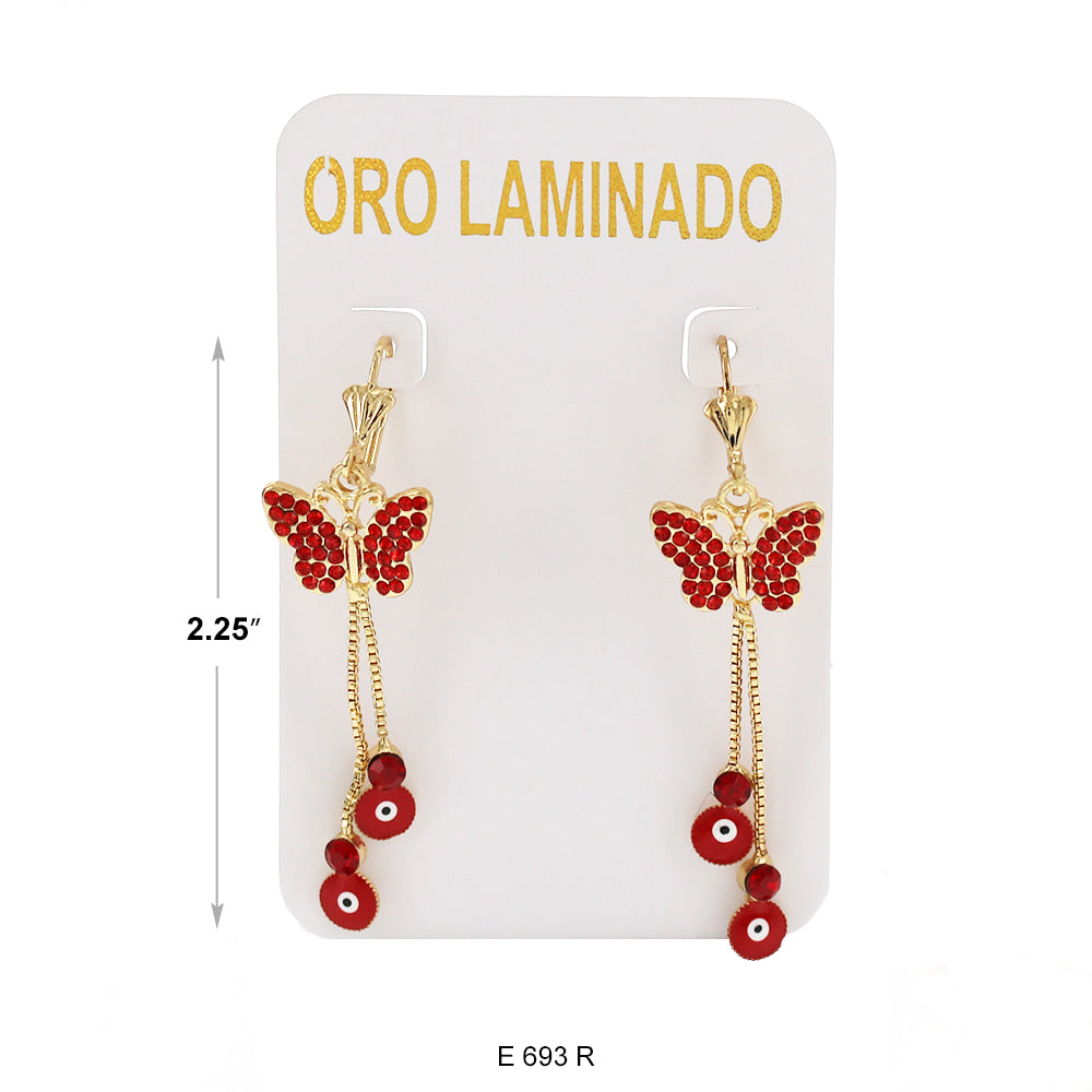 Pendientes chapados en oro E 693 R