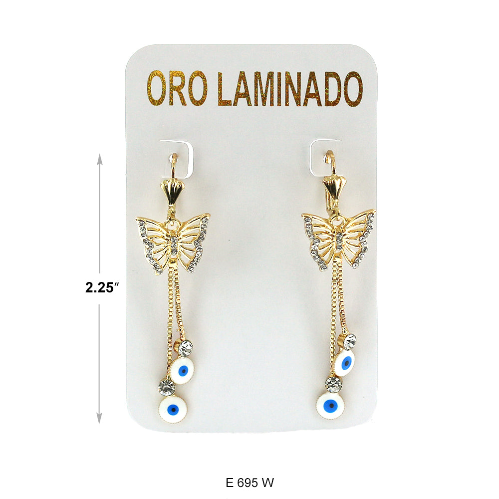 Pendientes chapados en oro E 695 W