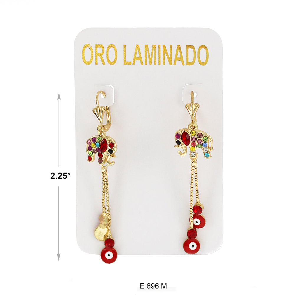 Pendientes chapados en oro E 696 M