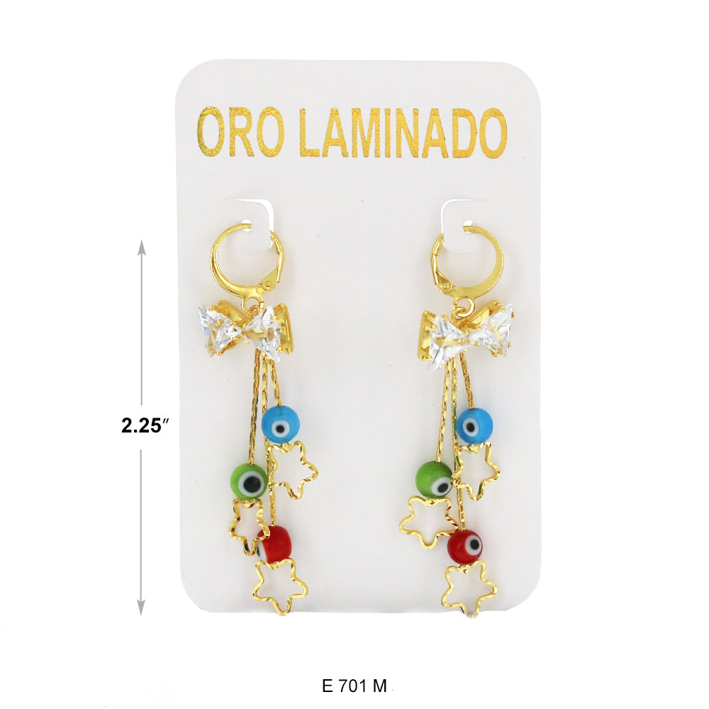 Pendientes chapados en oro E 701 M