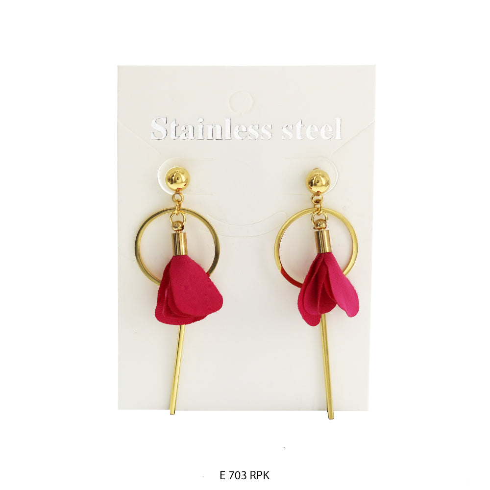 Stainless Steel Earrings E 703 RPK