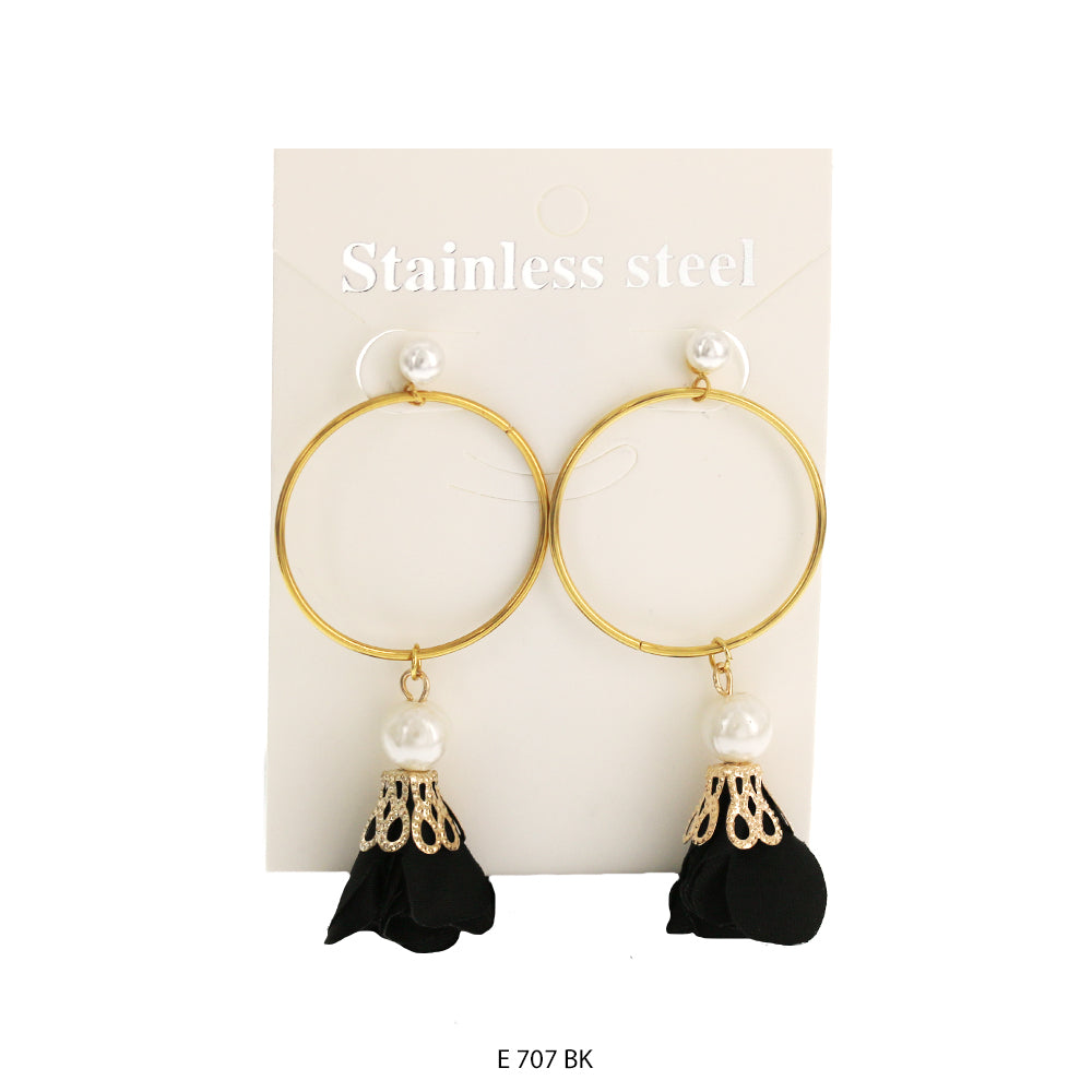 Stainless Steel Earrings E 707 BK