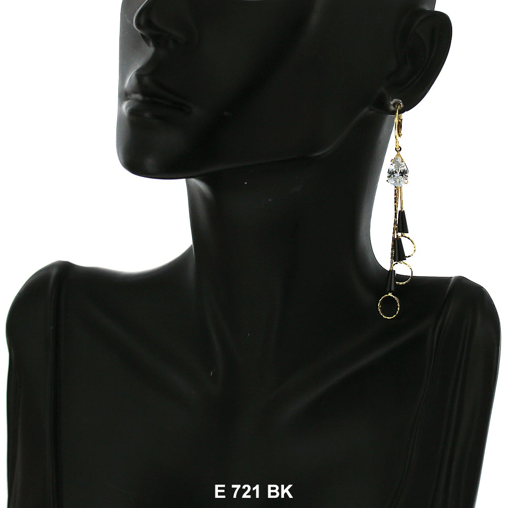 Hanging Earrings E 721 BK