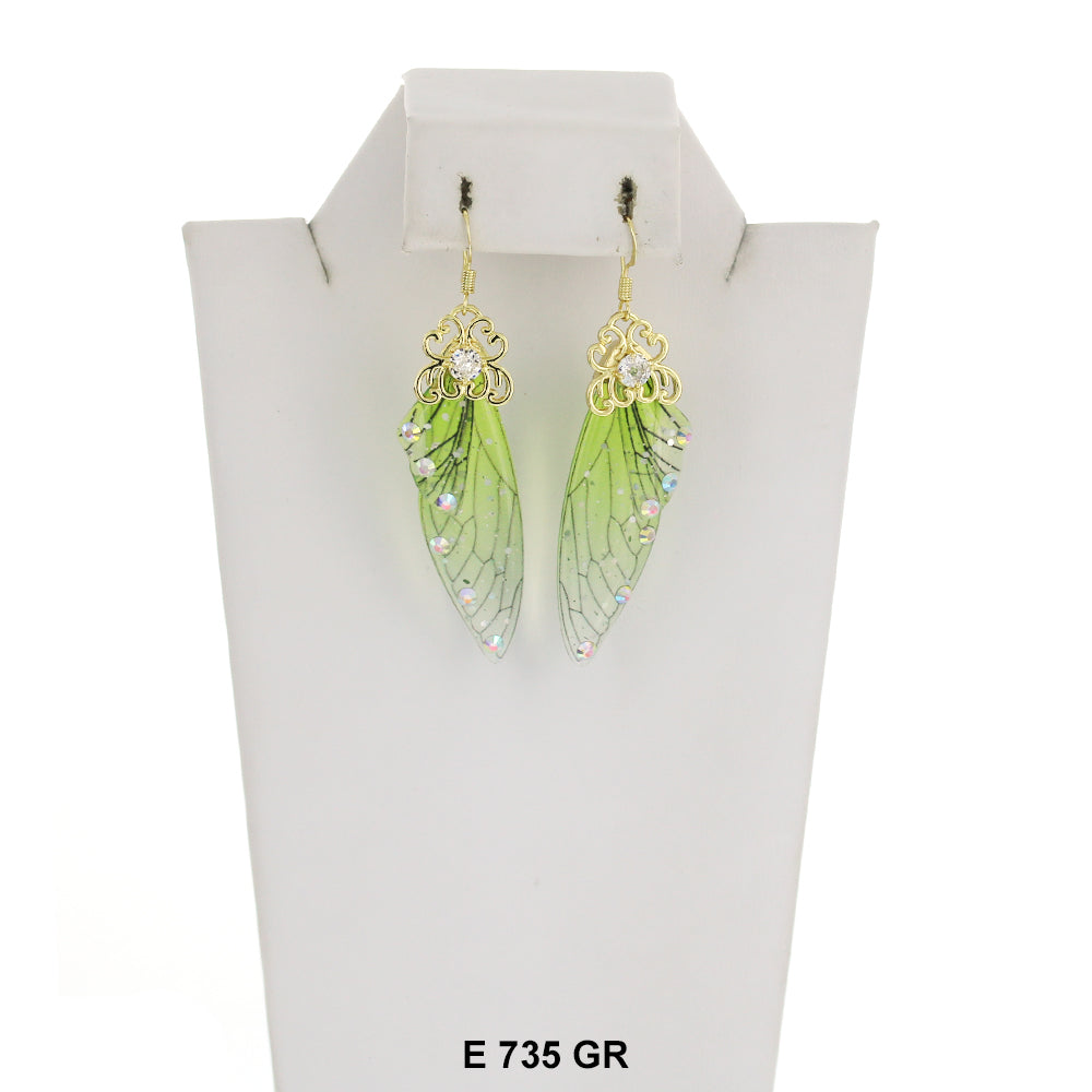 Butterfly Earrings E 735 GR