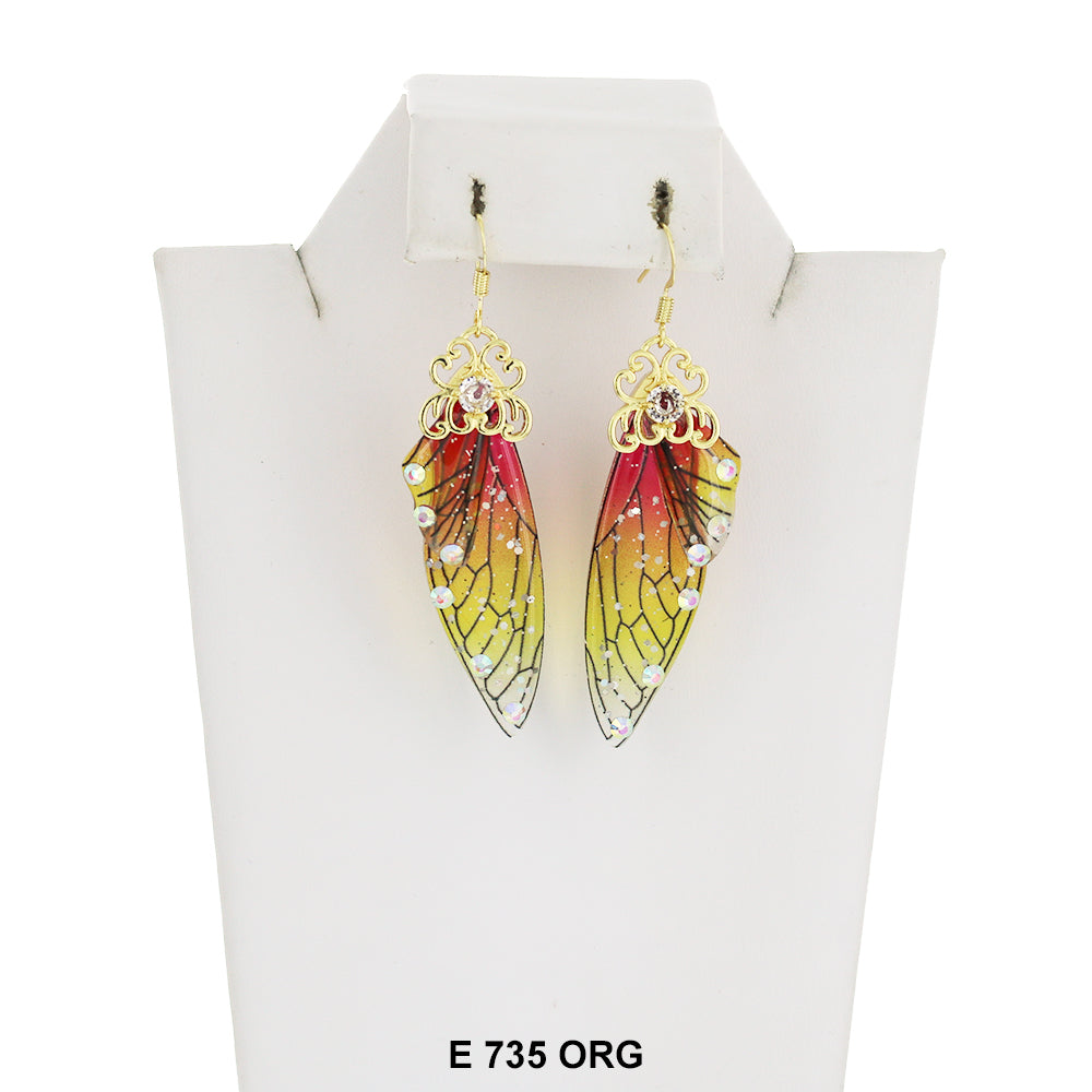 Butterfly Earrings E 735 OR