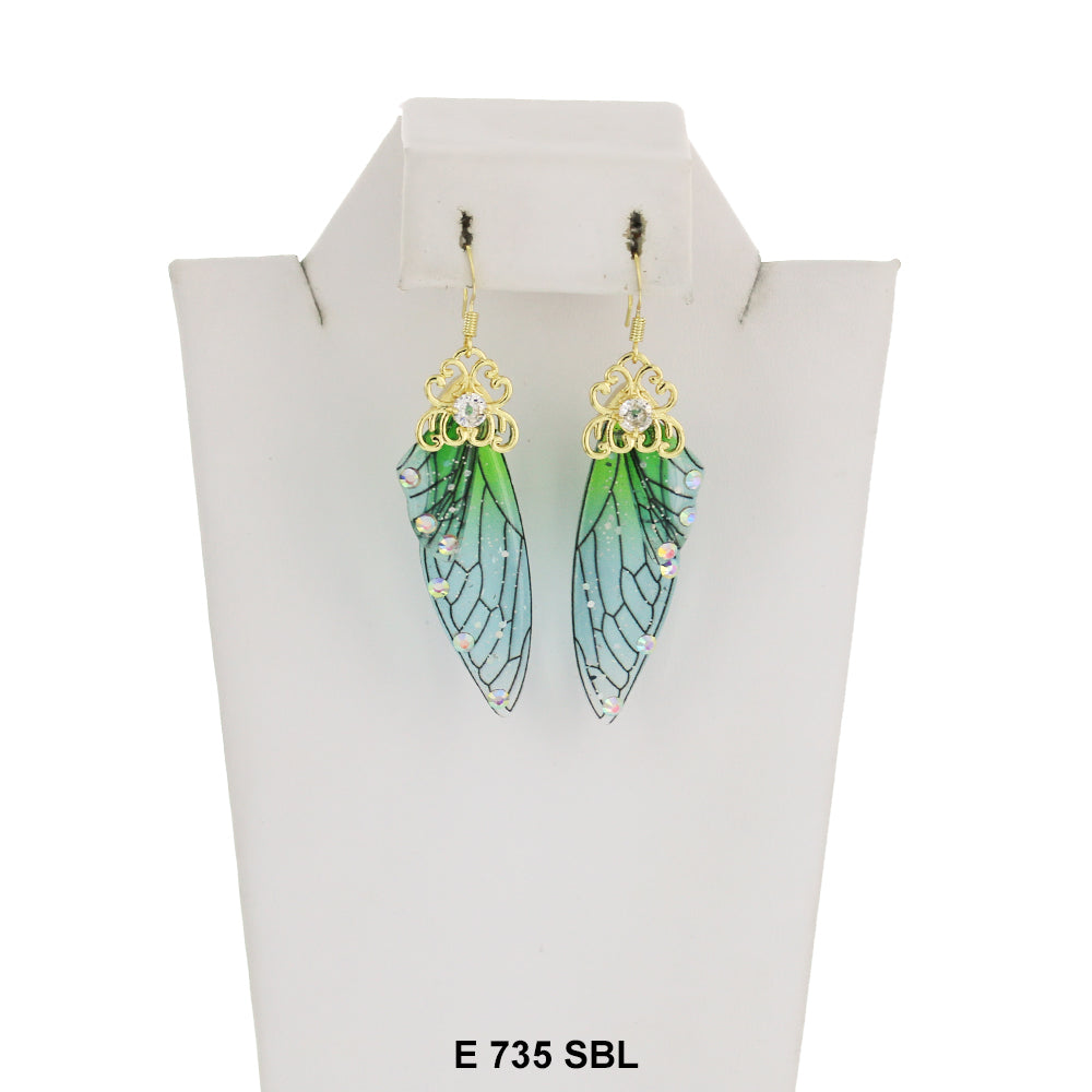 Butterfly Earrings E 735 SBL