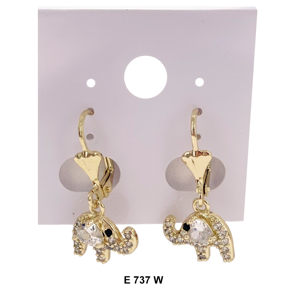 Duck Paw Earrings E 737 W