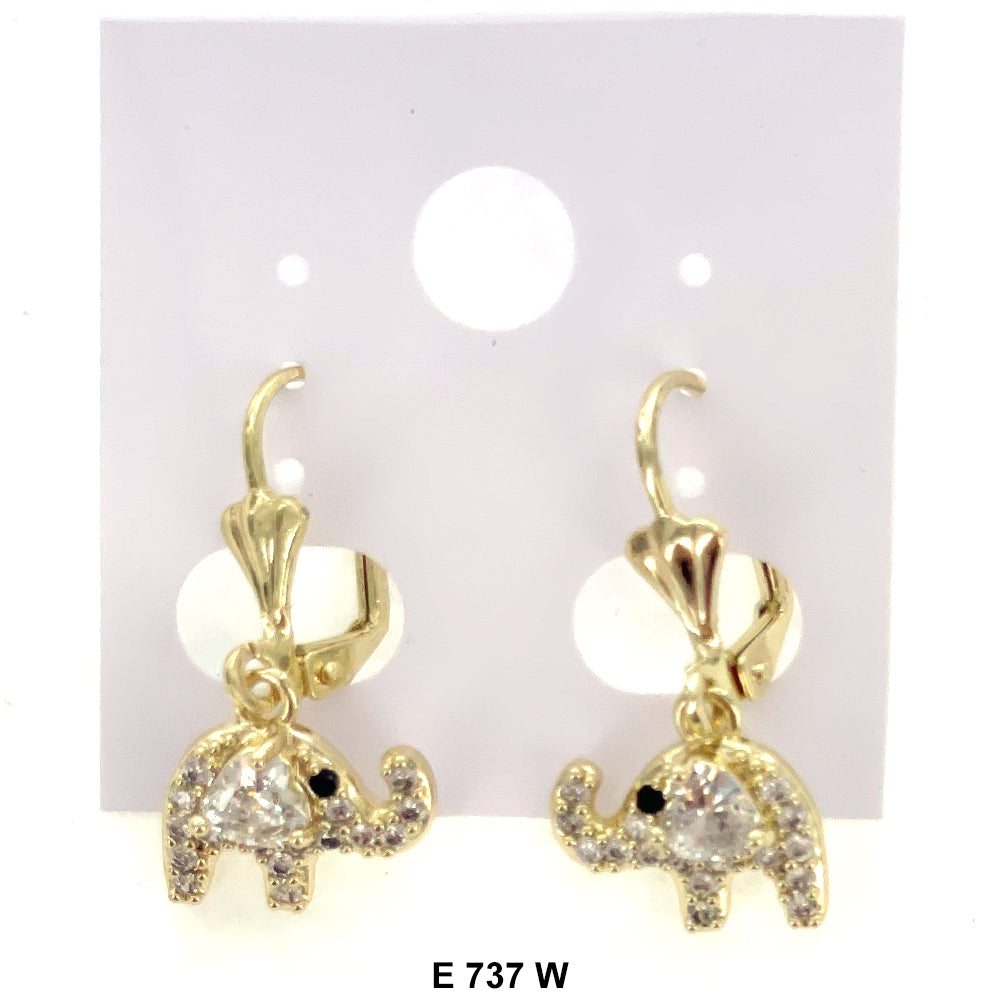 Duck Paw Earrings E 737 W