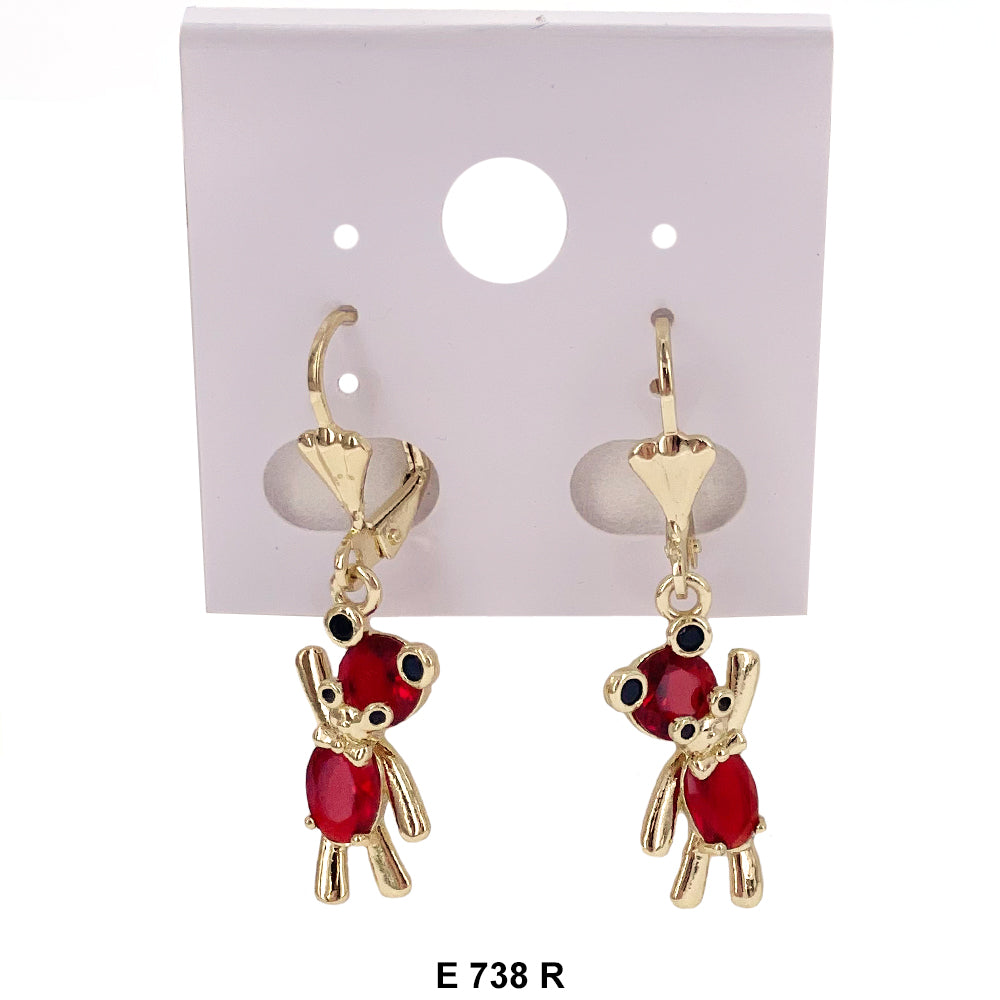 Duck Paw Earrings E 738 R