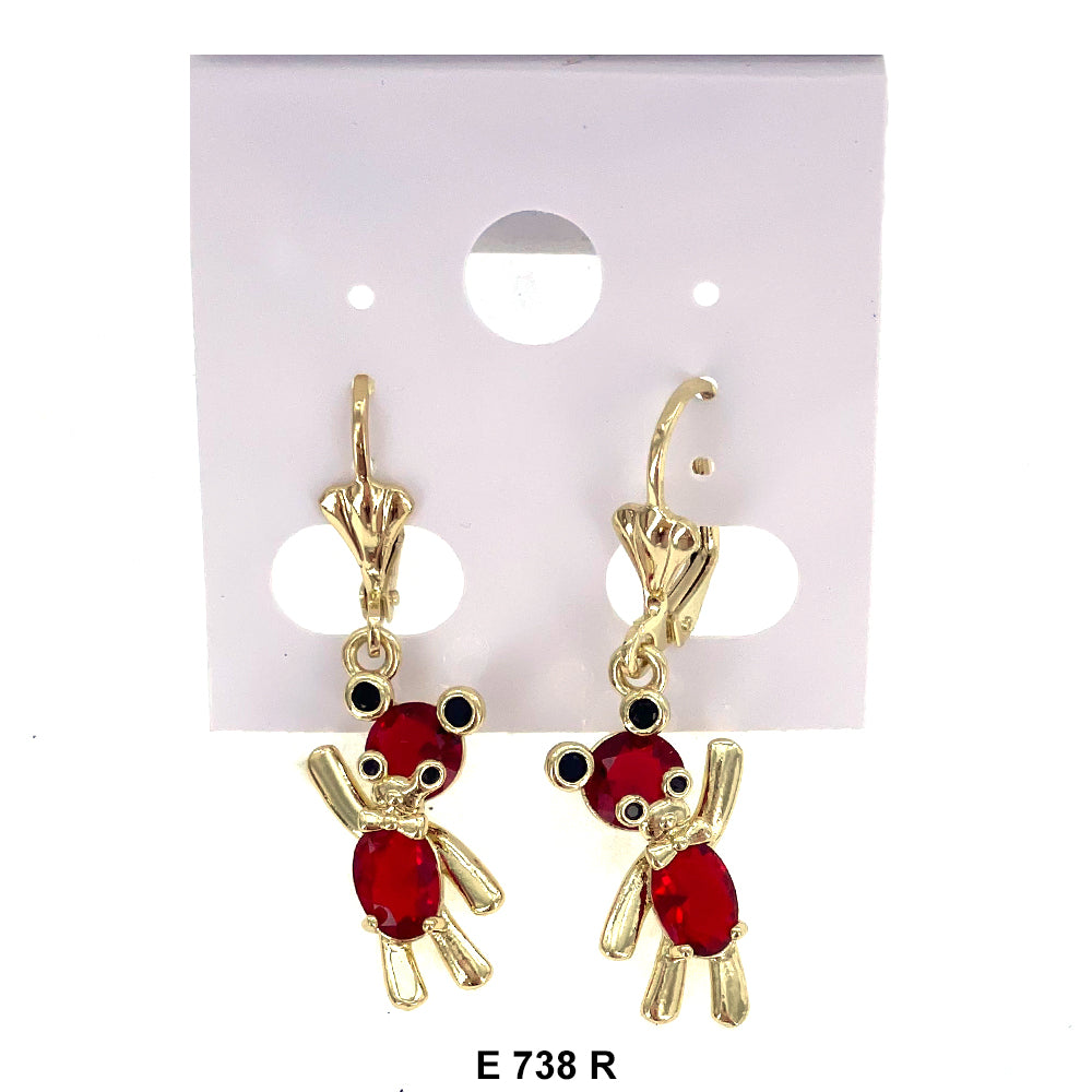 Duck Paw Earrings E 738 R