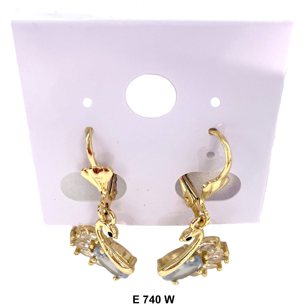 Duck Paw Earrings E 740 W