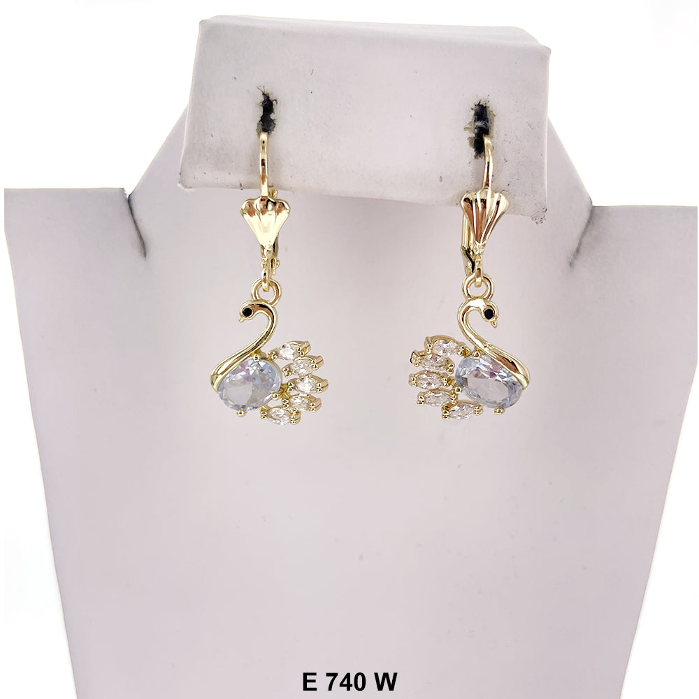 Duck Paw Earrings E 740 W