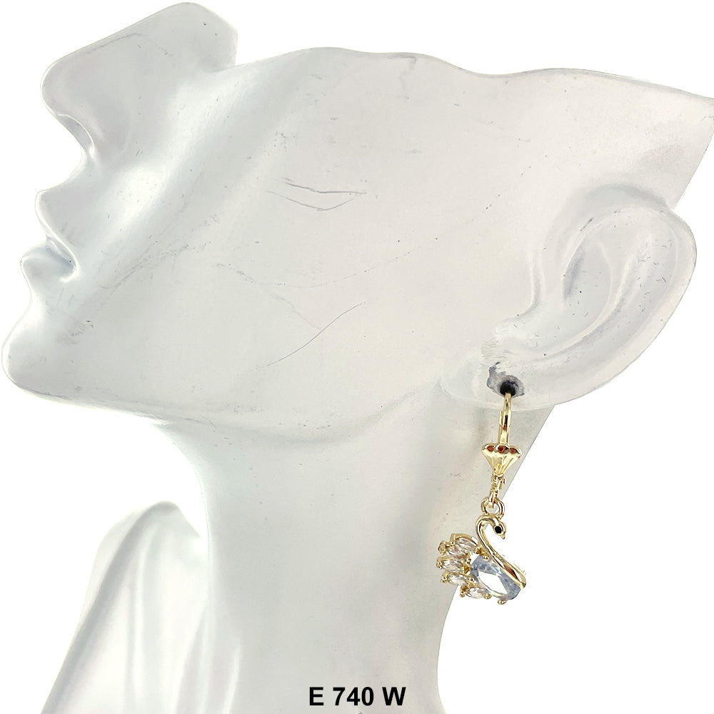 Duck Paw Earrings E 740 W