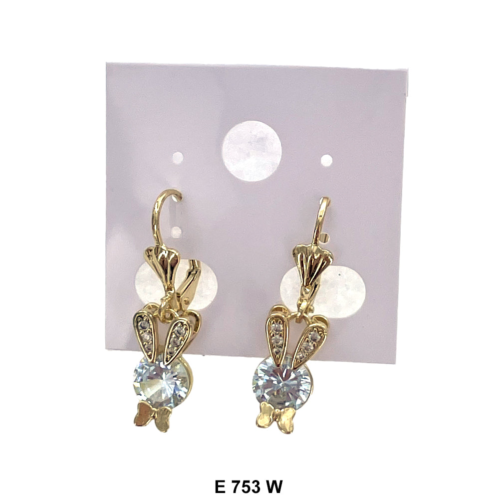 Duck Paw Earrings E 753 W