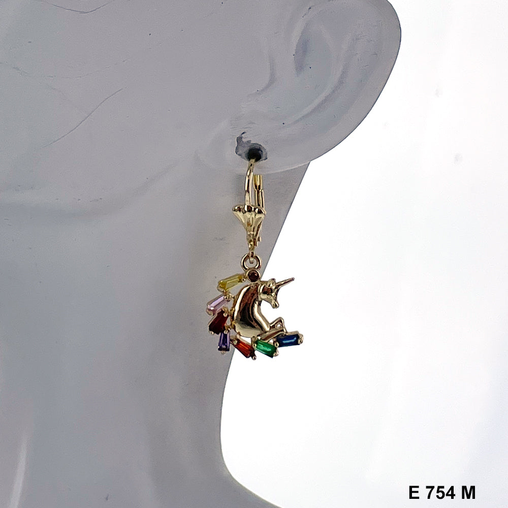 Pendientes Teléfono Doble Corazón 10 MM ET 148 A