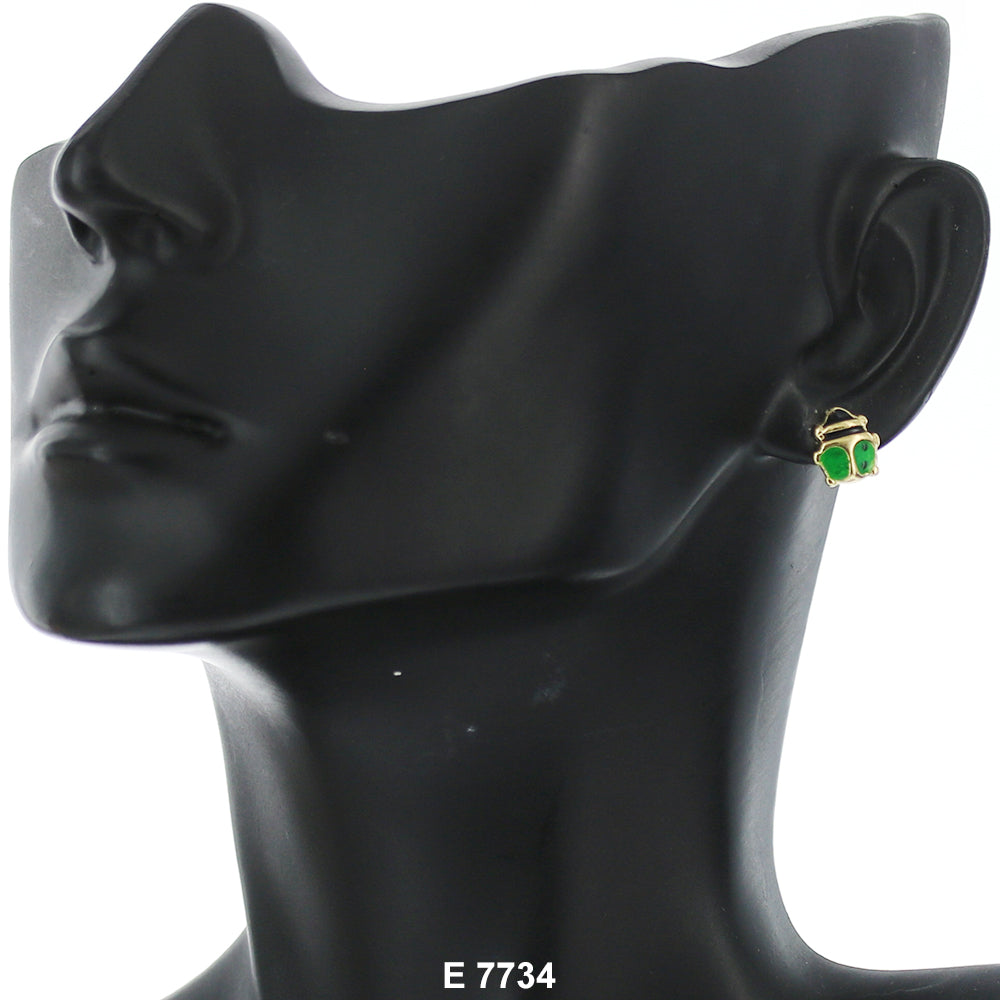 Pendientes Bolitas Mariquita E 7734