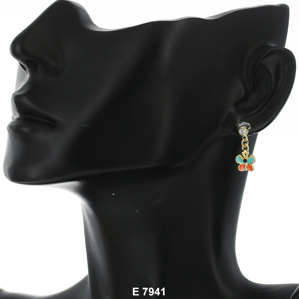 Butterfly Stud Earrings E 7941