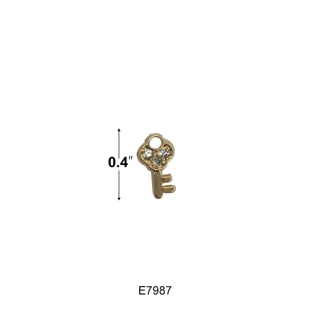 Key Stud Earrings E 7987