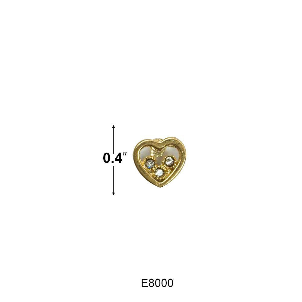 Heart Stud Earrings E8000