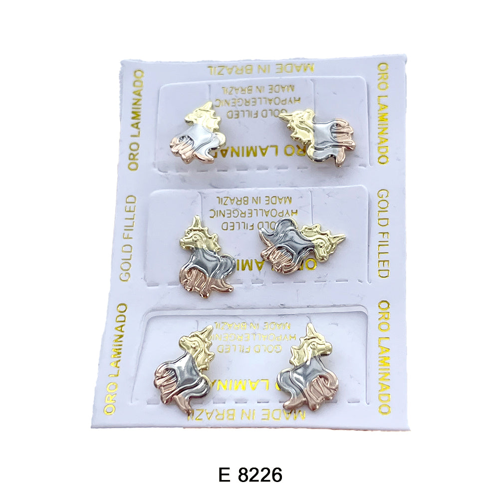 Unicorn Stud Earrings E 8226