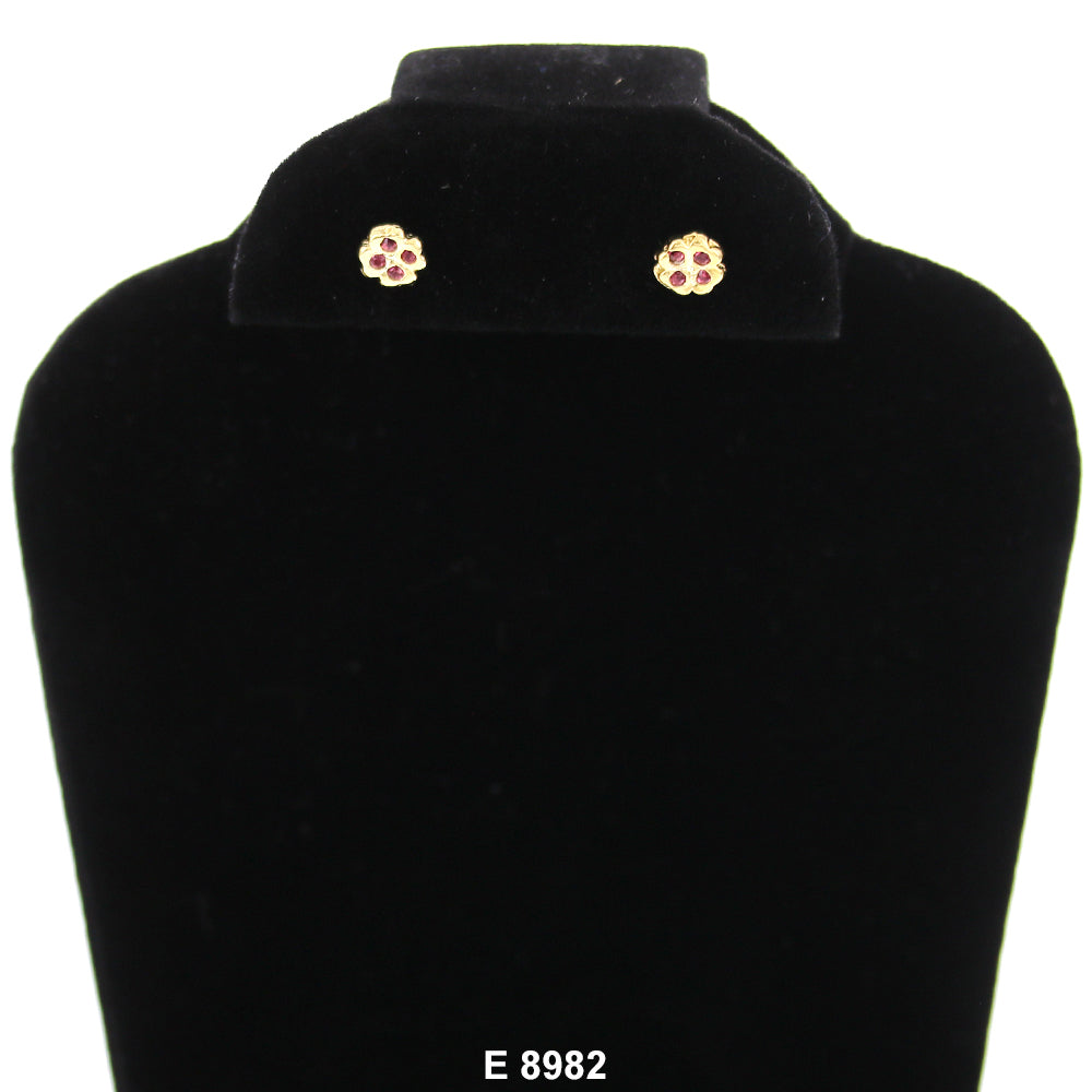 Flower Stud Earrings E 8982