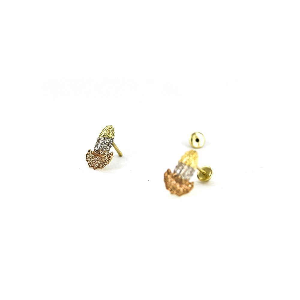 12 MM Guadalupe Screwback Earrings EB 1