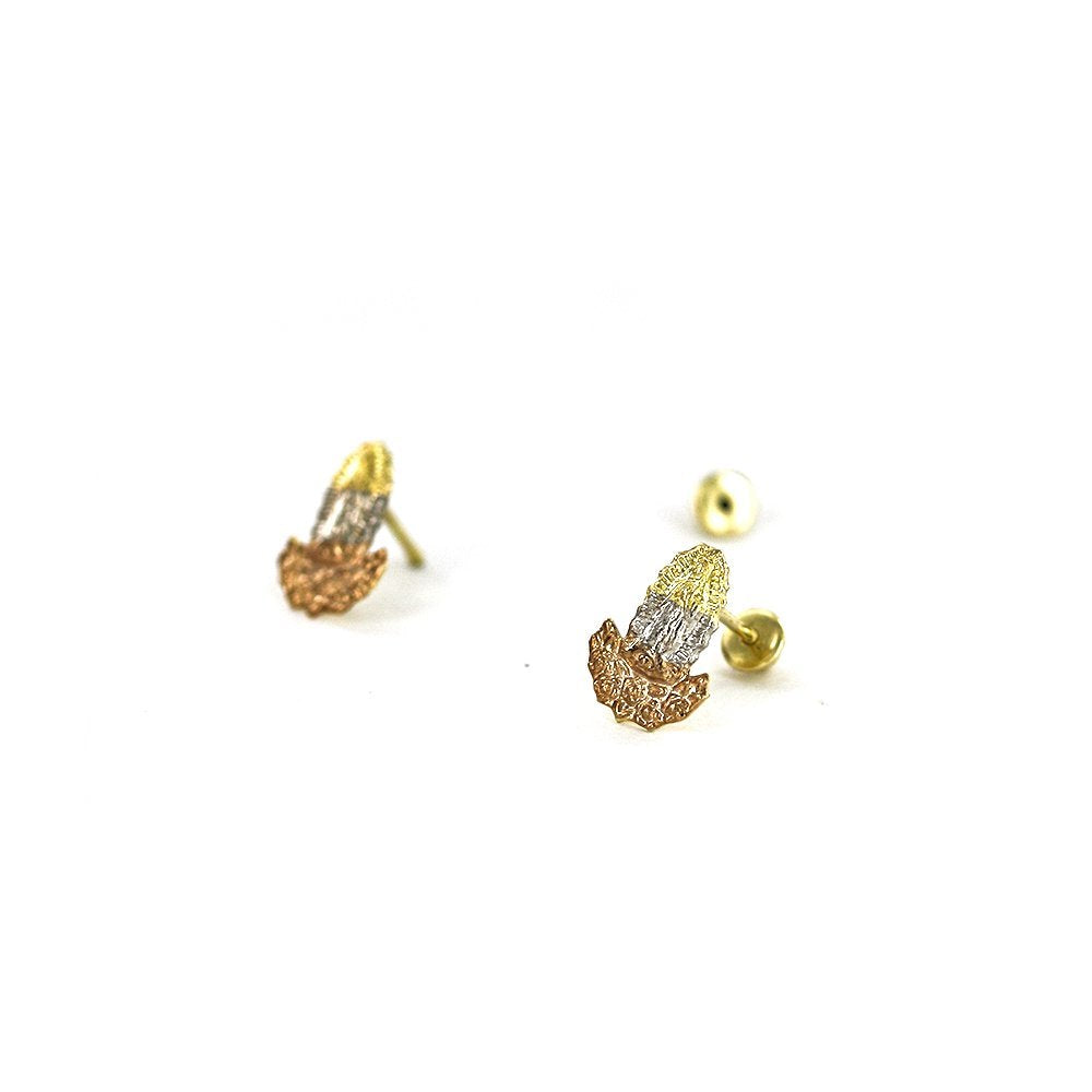 12 MM Guadalupe Screwback Earrings EB 1