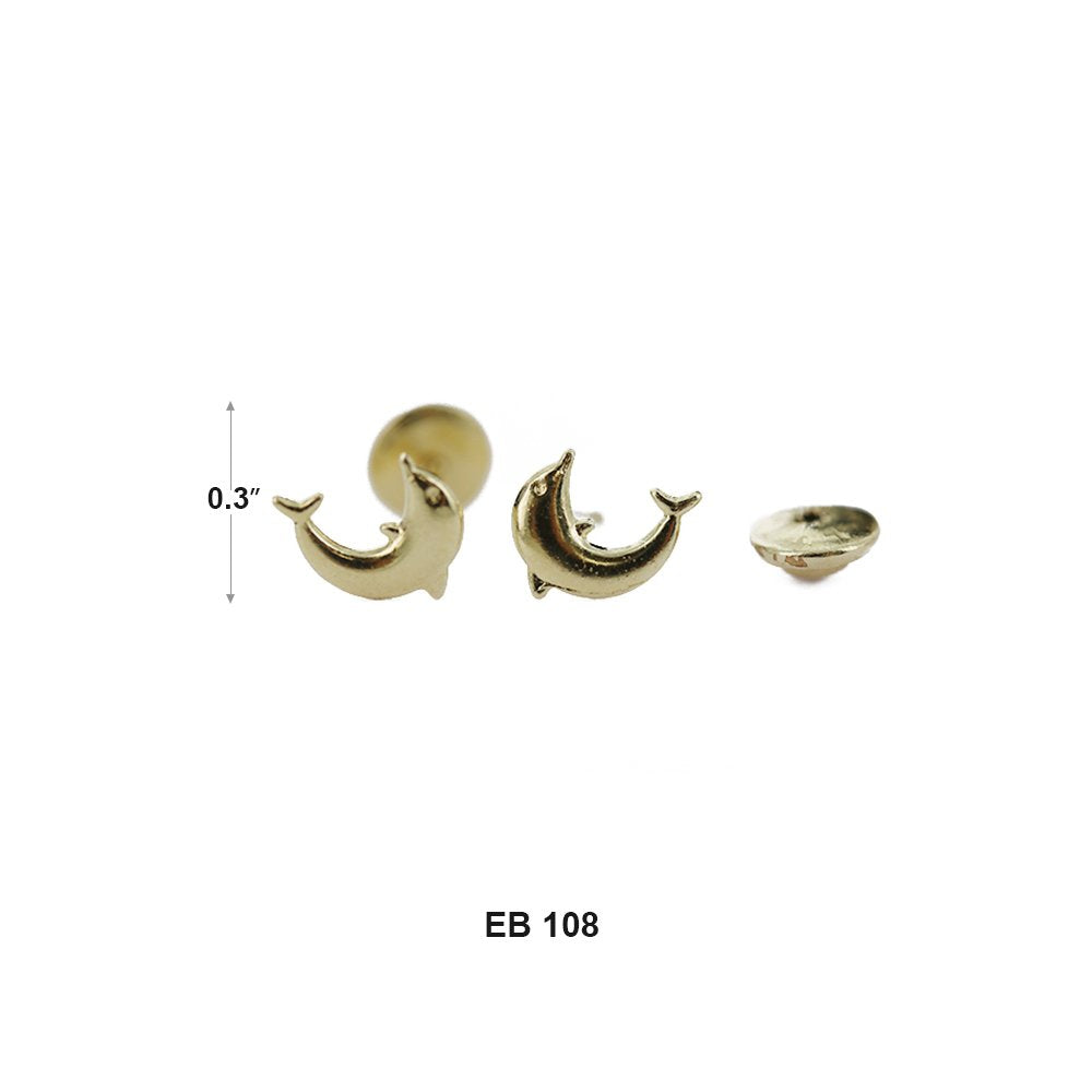 Dolphin Stud Earrings EB 108