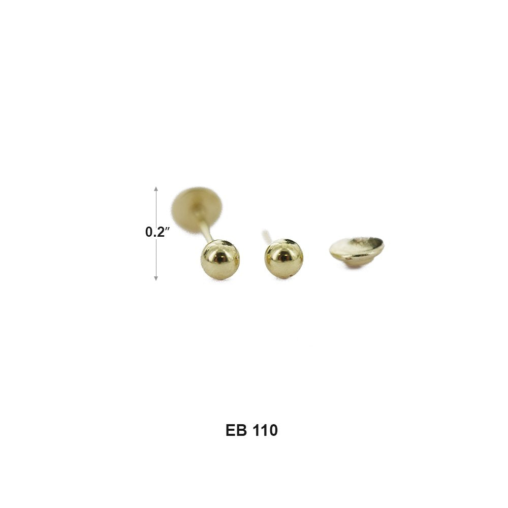 3 MM Stud Earrings EB 110