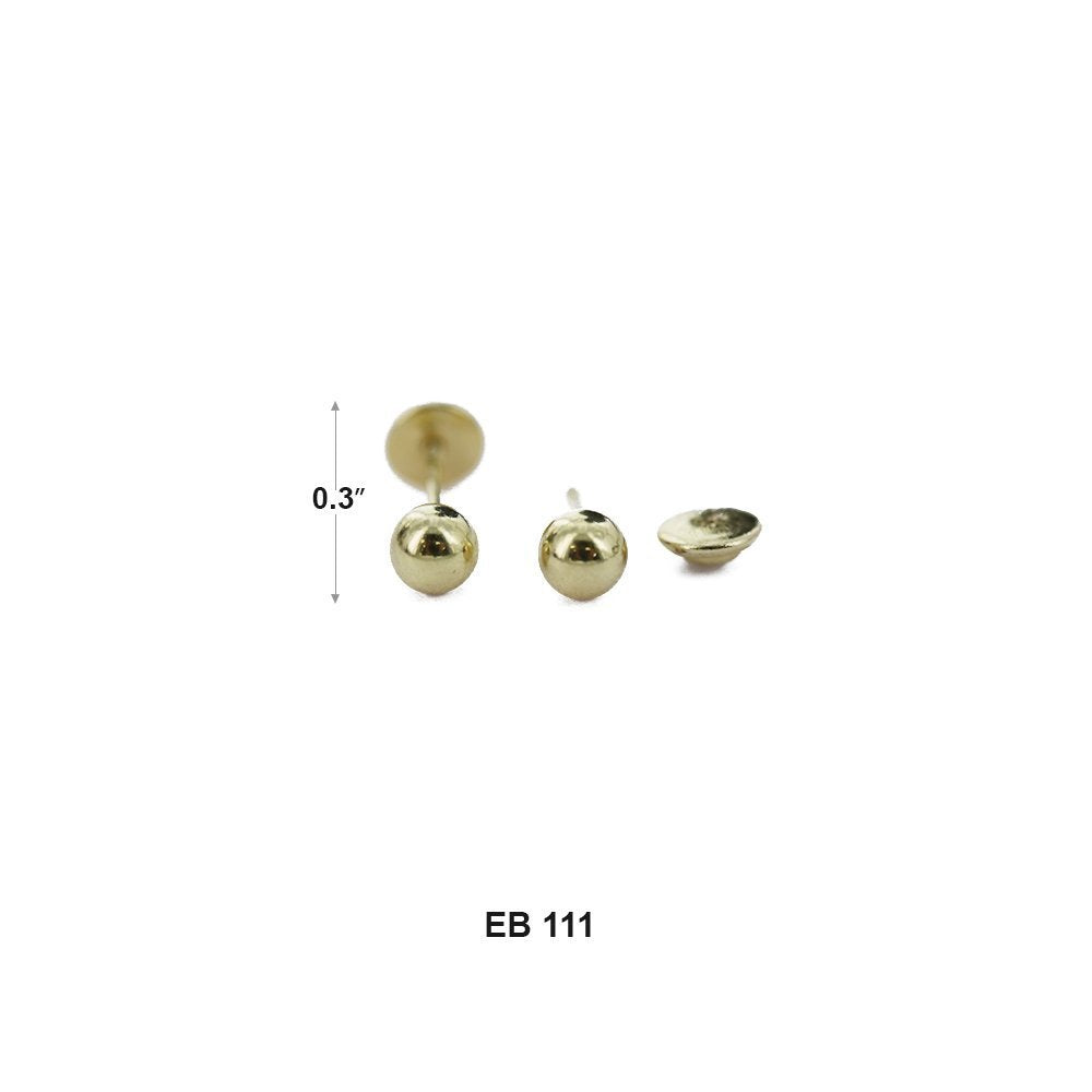 4 MM Stud Earrings EB 111