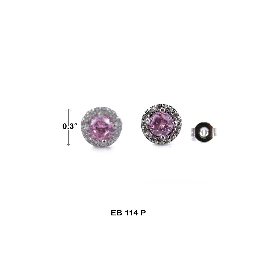 6 MM CZ Stud Earrings EB 114 P