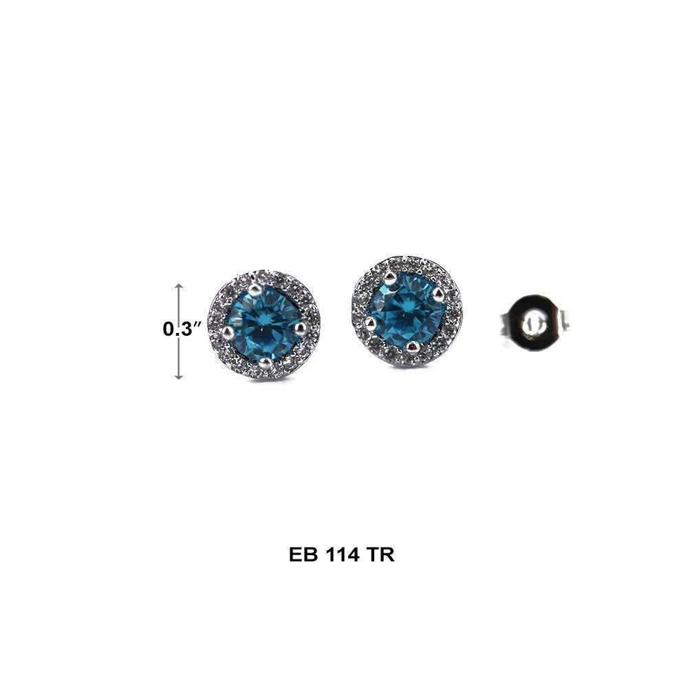 6 MM CZ Stud Earrings EB 114 TR