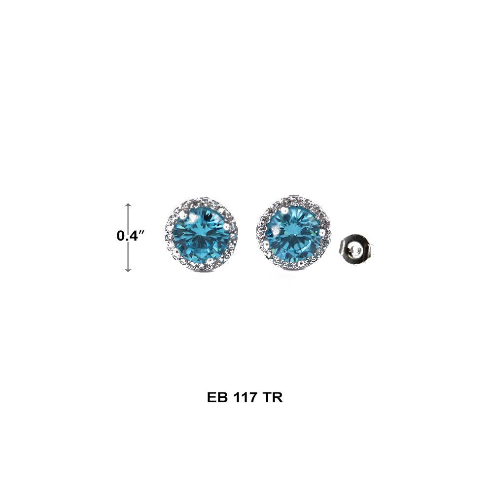 8 MM CZ Stud Earrings EB 117 TR