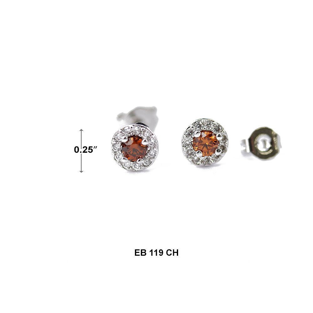 4 MM CZ Stud Earrings EB 119 CH