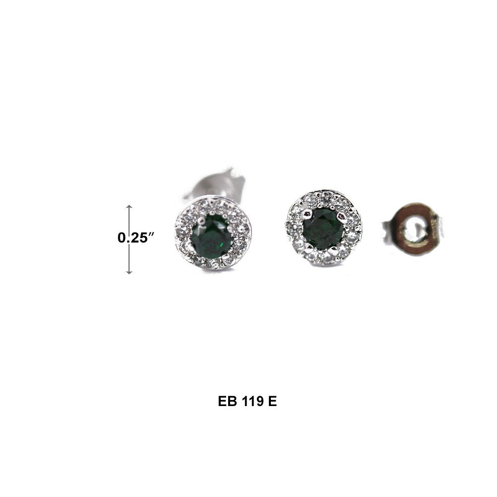 4 MM CZ Stud Earrings EB 119 E