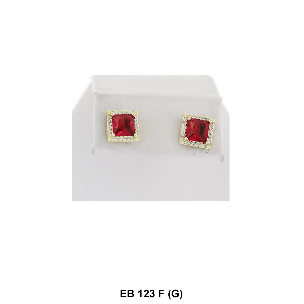 7 MM CZ Stud Earrings EB 123 (G) F